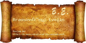 Brassoványi Evelin névjegykártya